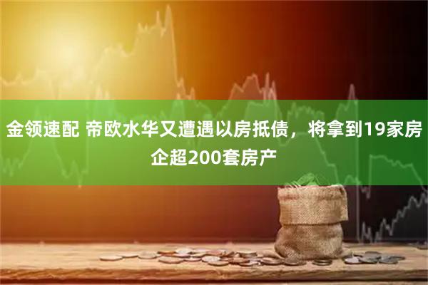 金领速配 帝欧水华又遭遇以房抵债，将拿到19家房企超200套房产